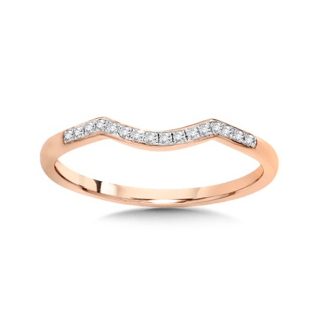 Rose Gold Diamond Wedding Band