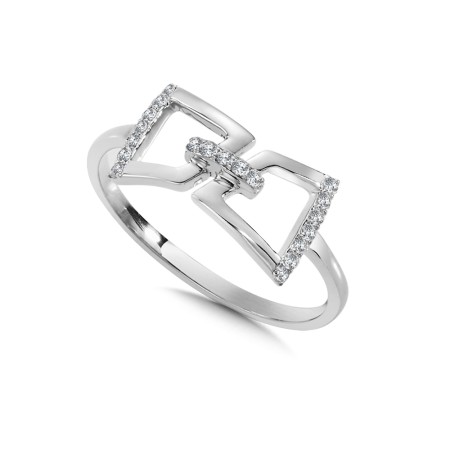 Diamond Ring in 14K White Gold