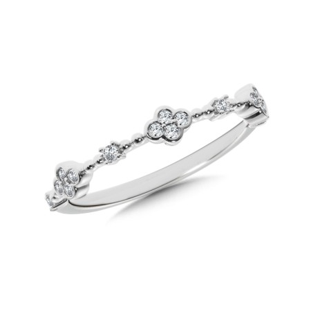 10K White Gold Ring