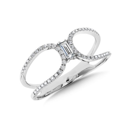 14K White Gold Diamond Ring