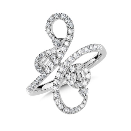 14K White Gold Diamond Ring