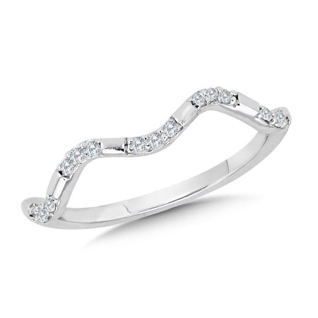 14K Wavy Stackable Band
