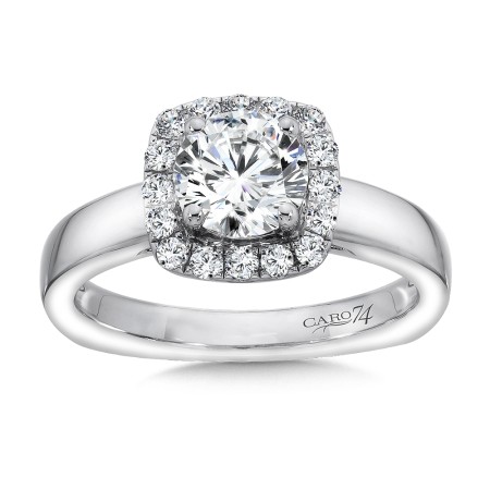 Diamond Halo Engagement Ring