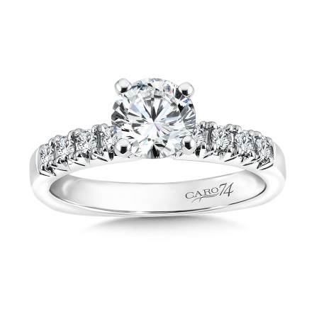 Classic Elegance Collection Diamond Engagement Ring With Side Stones