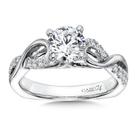 Classic Elegance Collection Criss Cross Diamond Engagement Ring