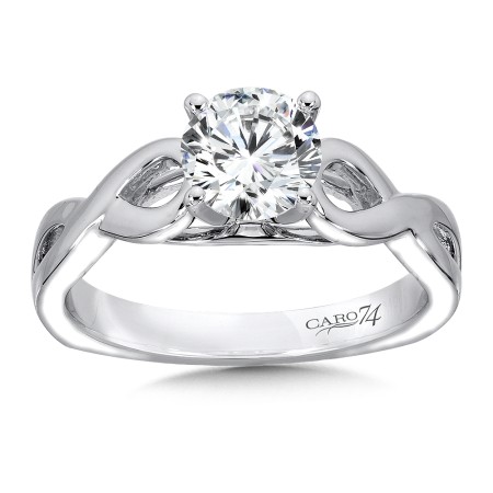 Classic Elegance Collection Criss Cross Engagement Ring