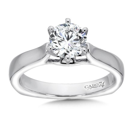 classic six claw solitaire engagement ring