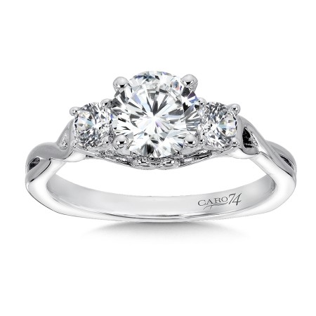 Classic Elegance Three-Stone Engagement Ring