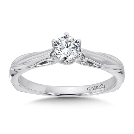 Round Six-Prong Solitaire Engagement Ring