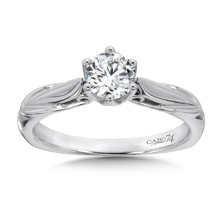 Round Six-Prong Solitaire Engagement Ring