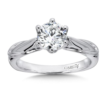 Round Six-Prong Solitaire Engagement Ring