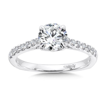 Solitaire Engagement Ring with Side Stones