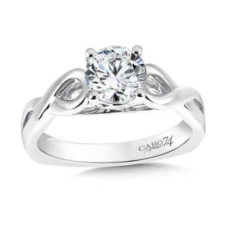 Criss Cross Engagement Ring
