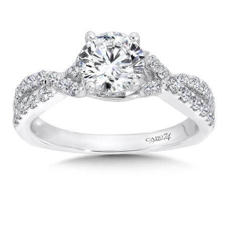 Criss Cross Engagement Ring