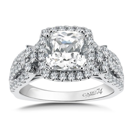 Halo Diamond Engagement Ring