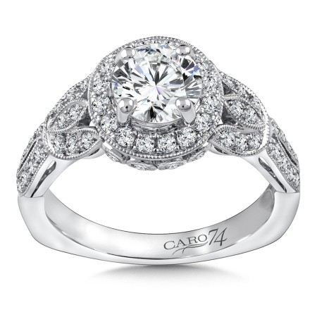 Diamond Halo Engagement Ring