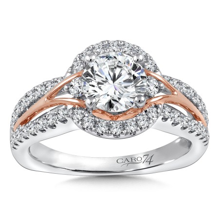 Diamond Halo Engagement Ring
