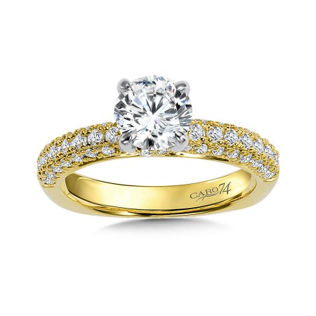 Diamond Engagement Ring with Side Stones