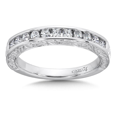 Channel-set Diamond Anniversary Band