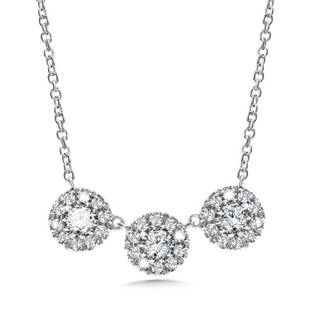 Diamond Delights Cluster Necklace