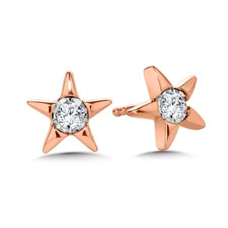 Star-Shaped Diamond Star Studs
