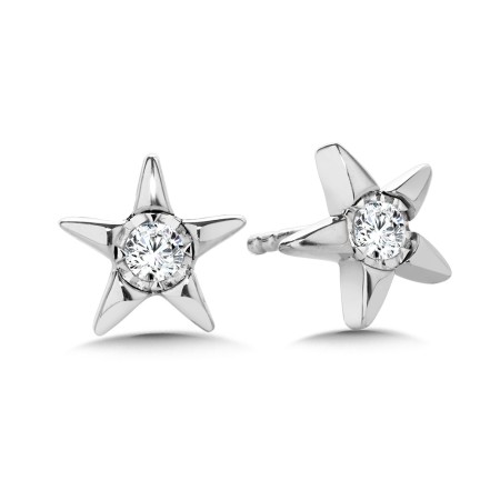 Star-Shaped Diamond Star Studs