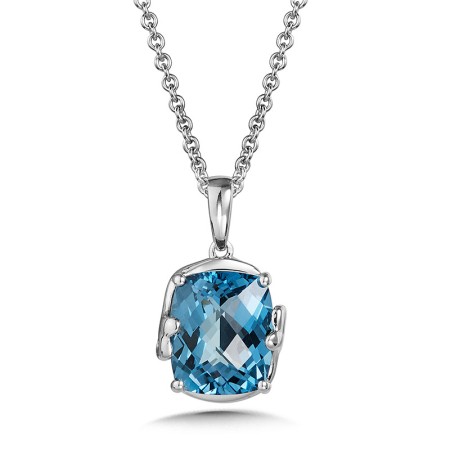 London Blue Topaz Pendant in Sterling Silver | LVP812-LBT