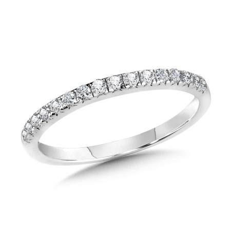 Fishtail Diamond Wedding Band