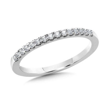 Fishtail Diamond Wedding Band
