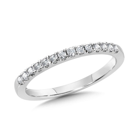 Fishtail Diamond Wedding Band