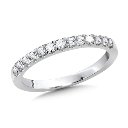 Fishtail Diamond Wedding Band