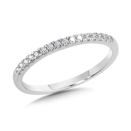 Fishtail Diamond Wedding Band