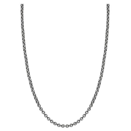 Men's Esquire Silver Rolo Chain Necklace