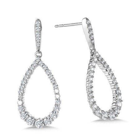 Love Moments Graduating Diamond Teardrop Earrings