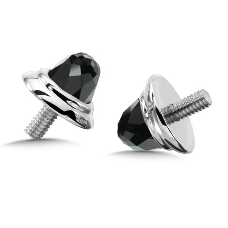 Sterling Silver Onyx Caps