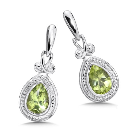 Sterling Silver Peridot Earrings