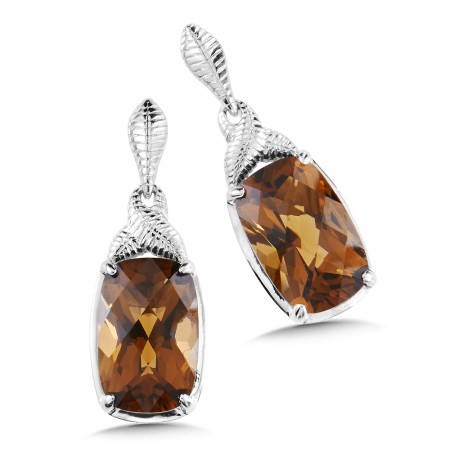 Sterling Silver Honey Citrine Post Earrings