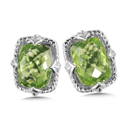 Peridot Earrings in Sterling Silver