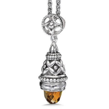 Sterling silver personalized gemstone pendant mounting