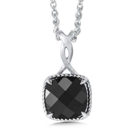 Sterling Silver Onyx Pendant