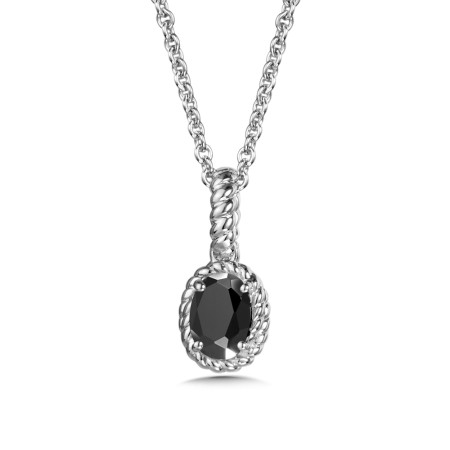 Sterling Silver Onyx Pendant