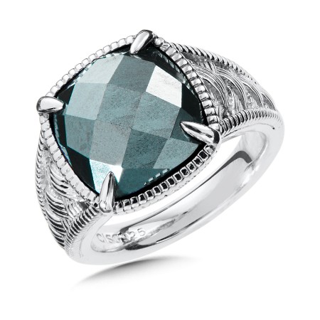 Sterling Silver Hematite Ring