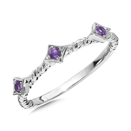 Amethyst Ring in Sterling Silver 