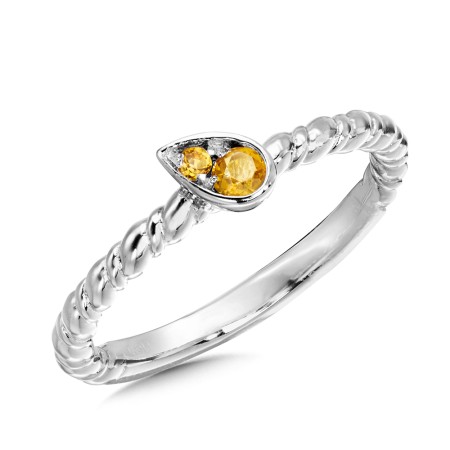 Citrine Ring in Sterling Silver