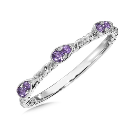 Amethyst Ring in Sterling Silver