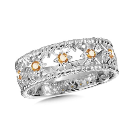 Citrine Ring in Sterling Silver