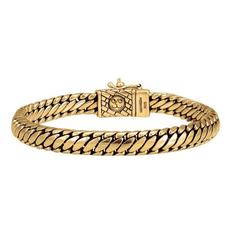 Men's Esquire 14K Yellow Gold Plated Sterling Silver Chain Bracelet