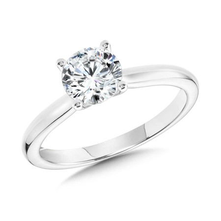 1.00 Carat Round Shank Solitaire Engagement Ring | SDR1100-W