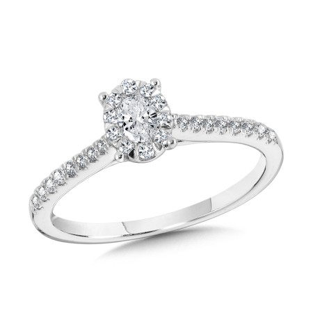 Oval Diamond Mirage Engagement Ring | BDD2554E-W