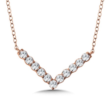 V-Shaped Diamond Necklace